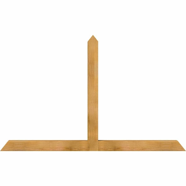 Ekena Millwork Portland Rough Sawn Timber Gable Bracket, Western Red Cedar, 72"W x 45"H x 4"D x 4"F, 15/12 Pitch GBW072X45X0404POR00RWR - main